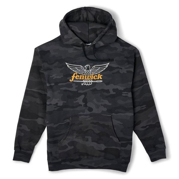 Fenwick Logo Camo Pullover Fleece Hood