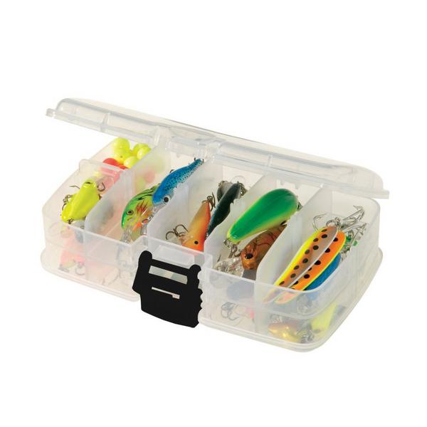 Plano Model 3650N Fishing Tackle Box Container Small Crafts Beads 11”x7”  Clear