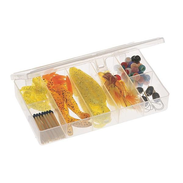 13 Clear and Yellow Pro Latch Stowaway Storage Utility Box with Adjustable Dividers at christmas.com
